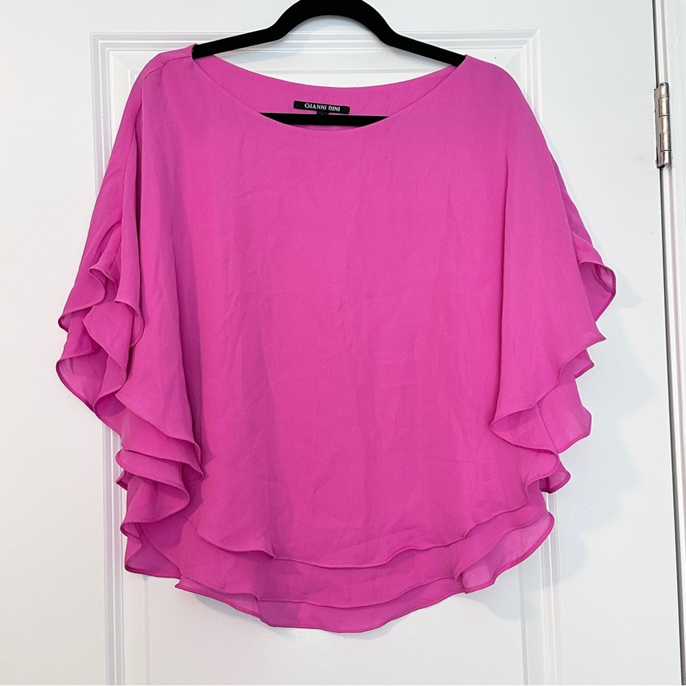 GIANNI BINI |  Flowy Loose Blouse | Pink | Size: S